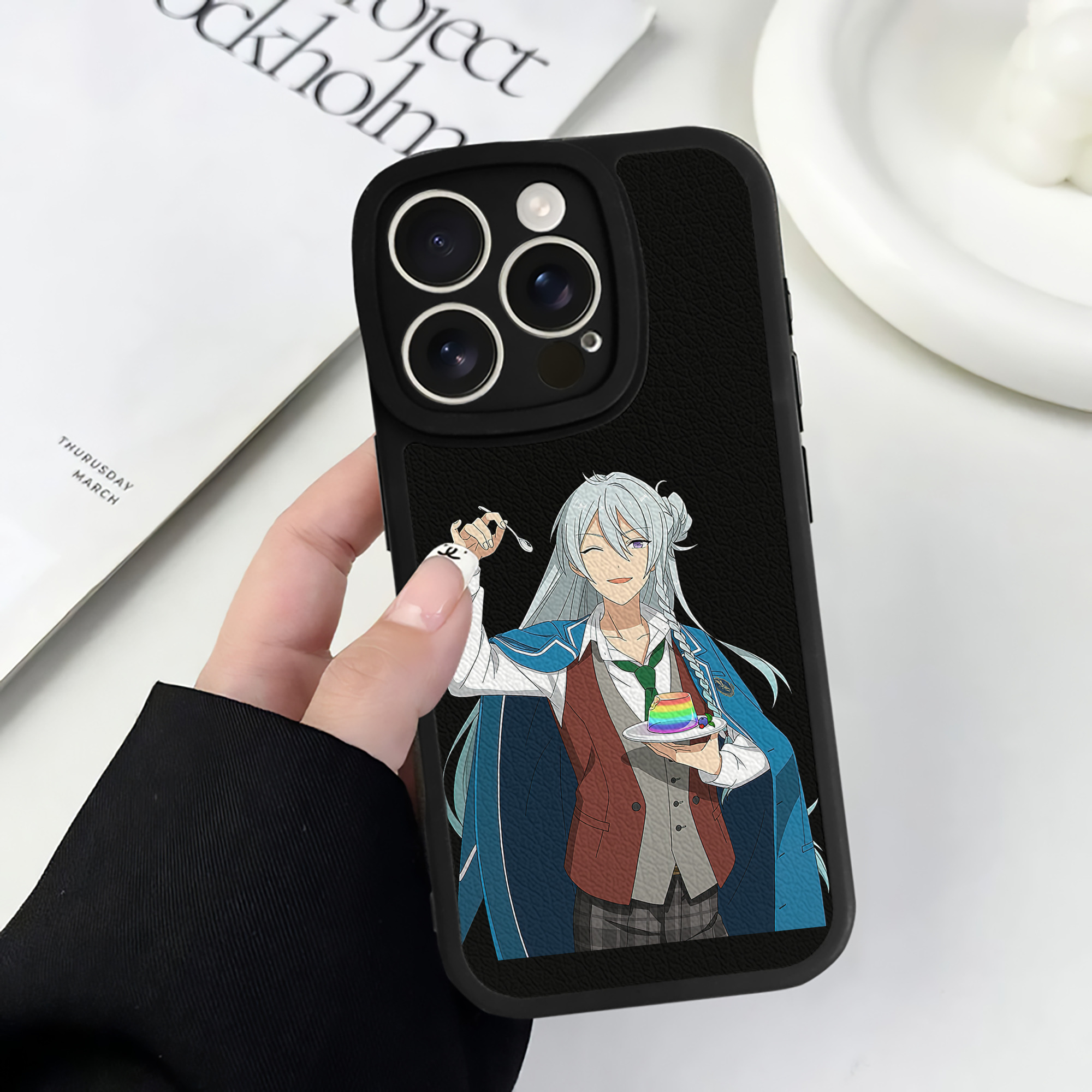 （画像用） あんさんぶるスターズ! Ensemble Stars 【iPhone 16シリーズ対応】シリコンスマホケース（レザー調） 材質：シリコン